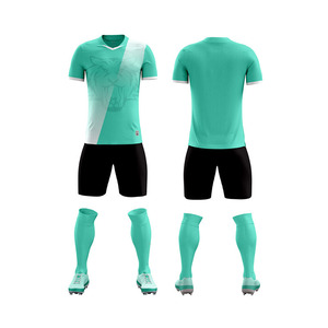 Venta al por mayor del equipo del club de fútbol de encargo desgaste conjunto bordado fútbol Kit parche sublimado camiseta de fútbol para los hombres - Product Image 6