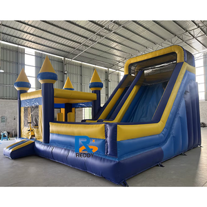 บ้านลมเป่าลมหลากสีพร้อมสไลเดอร์สำหรับขาย บ้านเด้งดึ๋ง สไลเดอร์เป่าลมขนาดใหญ่สำหรับงานปาร์ตี้ - Product Image 2