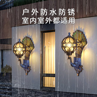 Lampes décoratives LED étanches IP65 en forme de paon, angle de faisceau 360°, température de couleur réglable 3000-6000K pour aménagement paysager, jardin, parc