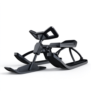 Faltbares Schneebike mit Doppelskibrett und Sitz, Winter-Schneescooter für Kinder und Erwachsene, Schneesport - Product Image 1