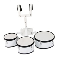 Tambour triple professionnel de haute qualité Transporteur noir tambour triple tambours de marche