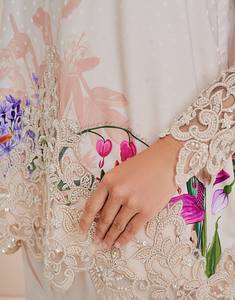 SIPO Eid elegante flor bordado vestidos volante Peplum venta al por mayor Malasia 2023 vestidos de mujer moderno Baju Kurung - Product Image 5