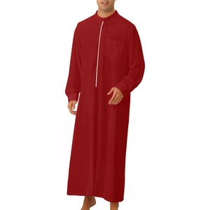 ثوب إسلامي صيفي عصري 2026 مطرز للرجال، دفة رجالية بالجملة من دبي والكويت - Product Image 5