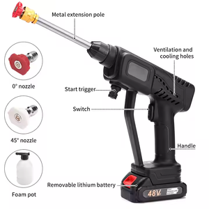 Hidrolavadora de Alta Presión con Batería de Larga Duración, Pistola de Agua Eléctrica Inalámbrica Portátil de 21V para Limpieza de Autos, Venta al Por Mayor - Product Image 6