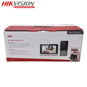 Hikvision DS-KIS603-P(C) em Estoque Controle de Acesso Linux Sistema de Operação Áudio Colorido/Touch Screen 7 Polegadas <span class=keywords><strong>IP</strong></span> Video <span class=keywords><strong>Intercom</strong></span> Kit - Product Image 2