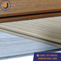 Planche de terrasse en WPC à âme pleine, surface co-extrudée, grain de bois 3D, imperméable, revêtement de sol extérieur pour parc, terrasse, balcon