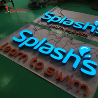 BRANDNEWSIGN Fabricant Custom Store Enseigne Acrylique 3d Canal Lettres Enseigne Publicitaire Extérieure Décorative Mur Logo Signes