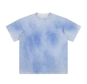 เสื้อผ้าผู้ชายฤดูร้อนน้ำหนักเบา 160gsm ไซส์ใหญ่พิเศษ ผ้าฝ้าย 100% ซักย้อมสีแบบแอซิดวอช  โลโก้ปรับแต่งได้ - Product Image 4