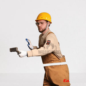 Combinaison <span class=keywords><strong>de</strong></span> <span class=keywords><strong>travail</strong></span> unisexe en toile <span class=keywords><strong>de</strong></span> coton 100% kaki bon marché, résistante à l'abrasion, respirante, <span class=keywords><strong>de</strong></span> qualité supérieure - Product Image 4