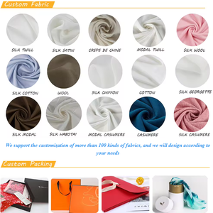 100% tự nhiên và môi trường tùy chỉnh thiết kế của riêng bạn vuông lụa <span class=keywords><strong>Twill</strong></span> khăn cho phụ nữ - Product Image 4