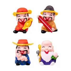 2024 Lucky Wealth God Statue For Home Decoration New Year Spring Festival Cute Ornament Children Gift God Of Wealth Figurine