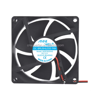 Tùy chỉnh 8020 Chất lượng cao không ồn ào động cơ quạt làm mát 5V 12V DC 80x80mm 0.3 ma 24V không chổi than quạt làm mát - Product Image 1