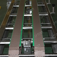 Convoyeur à chaîne à plaques réglable en vitesse automatique en PVC et acier inoxydable pour ligne de production de bouteilles de restaurant LWT