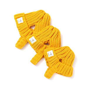 Chapeau d'hiver chaud en laine épaisse côtelée à oreilles ouvertes pour chiens et chats, idéal pour les lévriers italiens et les whippets - Product Image 5