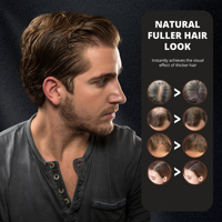 Fibre de coton de kératine biologique en gros naturelle de longue durée Fibres capillaires de marque privée Fibre de renforcement des cheveux en poudre pour le maquillage des cheveux