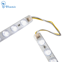 Bande lumineuse LED à réflexion diffuse avec lentille bicolore IP20, module de lampe de plafond à intensité variable