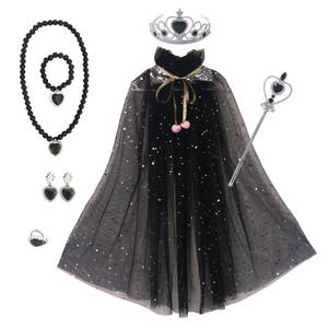 Cape de haute qualité pour enfants MS, pour Halloween, carnaval, fête, cosplay, cape en tulle, princesse Elsa, avec accessoires - Product Image 5