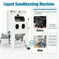 Machine de préparation de surface écologique de buse Venturi de pompe à boues d'armoire de sablage humide industriel Taisheng TS1010W automatique