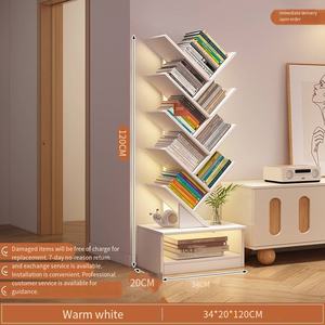 Libreria Piccola a Forma di Albero <span class=keywords><strong>da</strong></span> Soggiorno, <span class=keywords><strong>Mobile</strong></span> Contenitore <span class=keywords><strong>da</strong></span> Parete per Spazi Ristretti - Product Image 2