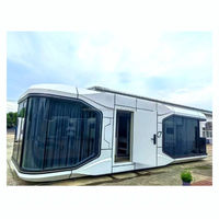 Maison préfabriquée en acier de luxe moderne personnalisée avec système intelligent, garantie d'un an et service VIP
