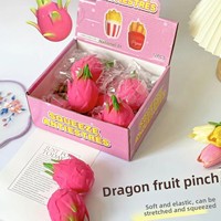 Southpeak Simulatie Dragon Fruit Pitaya Squishy - Met meel gevulde zachte TPR fruitknijptoy voor stressverlichting ADHD Fidget Tool