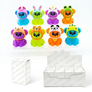 OEM TPR Squishy Koala Toy with <b>Removable</b> Animal Hats Collectible Series Blind <b>Box</b> | Wholesale Stress Toy - Product Image 6