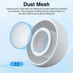 Embouts d'oreille en silicone blanc Link Dream Mixed <span class=keywords><strong>S</strong></span> M L 3 tailles, embouts de remplacement pour <span class=keywords><strong>AirPods</strong></span> <span class=keywords><strong>Pro</strong></span> 3 2025 avec kit de nettoyage - Product Image 5