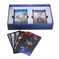 Impression personnalisée jouant aux jeux de tarot Carte de jeu Langue française Sorcière Oracle Jeu de tarot Jeu de divination