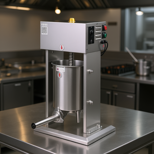 Remplisseuse de saucisses électrique Vevor 22 Lbs 10 L en acier inoxydable 4 tubes pour usage industriel monophasé 220 V - Product Image 2