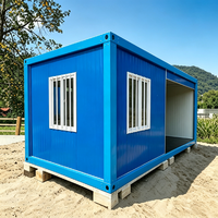 Maison mobile moderne de 20 pieds en conteneur, amovible, préfabriquée, avec porte à enroulement, garage, bureau, appartement préfabriqué