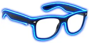 Light Up EL Wire Neon Rave Glasses Glow Flashing LED Sunglasses Costumes For Party