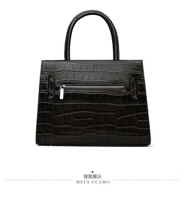 High Quality Pattern Women's <b>Bags</b> 2025 New Fashion Genuine Leather Handbags Cowhide Ladies Shoulder Handbags - Product Image 6