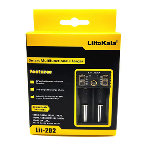 LiitoKala Lii-<span class=keywords><strong>202</strong></span> USB Intelligentes Ladegerät mit Powerbank-Funktion für Ni-MH Lithium 18650 26650 21700 Kunststoff-Akkus <span class=keywords><strong>RC</strong></span>-Flugzeugteile - Product Image 6