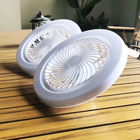 Ventilateur LED à économie d'énergie ampoule gradation télécommande Design moderne vent lumineux silencieux décoration intérieure large E27 pression