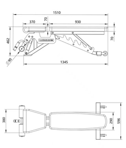 Commercial Grade Adjustable <strong>Weight</strong> <strong>Bench</strong> - 7-Level Backrest &amp; 5-Level Seat Decline/Flat/Incline Adjustment - Product Image 6