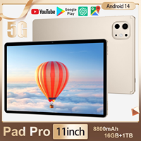 Tablette Android 11 pouces Dropshipping Pad Pro 11 avec 16 Go de mémoire, réseau 5G complet, pour le bureau, le divertissement et les jeux