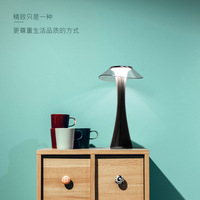 Lampe de table de bar sans fil LED de style mince créatif éclairage de bureau rechargeable USB 5v avec batterie 1200mAh
