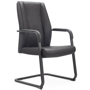 Sillas de Oficina Ergonómicas Giratorias de Respaldo Alto en PU Negro Moderno a Bajo Precio, Silla de Oficina Ejecutiva de Cuero de Lujo de Producción OEM en Venta - Product Image 2