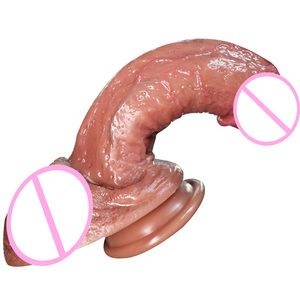Dildos réalistes pour hommes, petits, moyens, grands, masturbateur féminin double couche, plug anal, matériau souple, ventouse pour le sexe adulte - Product Image 5