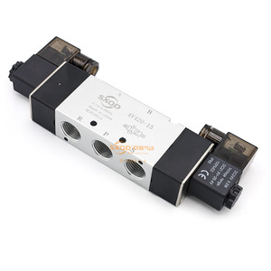 Vanne solénoïde Sxqd 4V420-15, 2 positions, 5 voies, double commande électrique, vanne pneumatique pour cylindre, DC 24V - Product Image 1