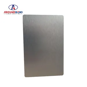 Painéis compostos de alumínio acp escovado de alta qualidade de 2 mm a 6 mm de espessura com ISO 9001: painel certificado 2015 ACM