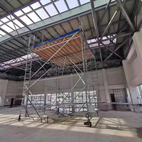 Soporte de Manivela Modular Ligero para Iluminación de Escenario, Altura Ajustable, Barra Transversal para Interiores/Exteriores, Capacidad de Carga de 80 kg