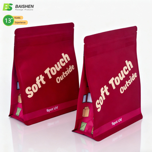 Phân hủy sinh học cán túi thực phẩm nhựa nắp <span class=keywords><strong>k</strong></span>éo doypack bao bì với dây <span class=keywords><strong>k</strong></span>éo tùy chỉnh in đứng lên bao bì túi - Product Image 3