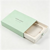 Boîte coulissante en papier de luxe de haute qualité en gros, vente chaude, boîte d'emballage personnalisée pour coque de téléphone, boîte d'emballage pour coque de téléphone à l'encre de soja