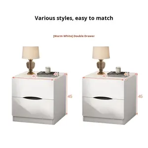 <span class=keywords><strong>Table</strong></span> <span class=keywords><strong>de</strong></span> <span class=keywords><strong>chevet</strong></span>, blanche, adaptée aux chambres <span class=keywords><strong>de</strong></span> petite taille, armoire <span class=keywords><strong>de</strong></span> rangement et d'organisation, étagère <span class=keywords><strong>de</strong></span> <span class=keywords><strong>chevet</strong></span> économique et simple - Product Image 6