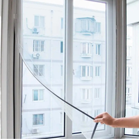 Moustiquaire magnétique en fibre de verre pour fenêtres, prix usine, DIY, anti-insectes