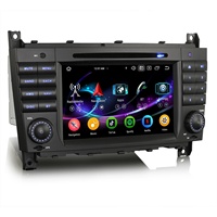 Erisin Android 16.0 DAB DSP SWC IPS Pemutar DVD Mobil untuk Mercedes Benz CLC Class W203 G Class W463 4G Wireless CarPlay Radio Mobil