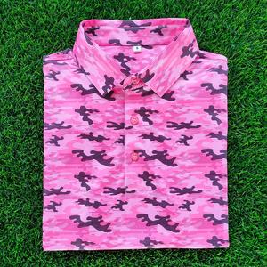 कस्टम लोगो पेटेंट पूर्ण मुद्रण गोल्फ पोलो टी शर्ट खिंचाव त्वरित शुष्क पॉलिएस्टर स्पैन्डेक्स पिकअप पिलेबॉल पोलो टी शर्ट - Product Image 2