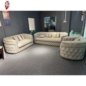 Set di Divani per Soggiorno Personalizzato da Produttore Professionale, Divani da Salotto in Velluto, Arredamento per Casa e <span class=keywords><strong>Hotel</strong></span> - Product Image 5