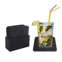 Sous-verre en feutre absorbant, fournitures d'usine, tapis de table et tampons en feutre polyester, sous-verres antidérapants pour boissons